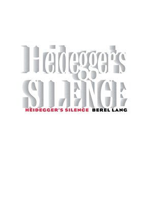 cover image of Heidegger's Silence